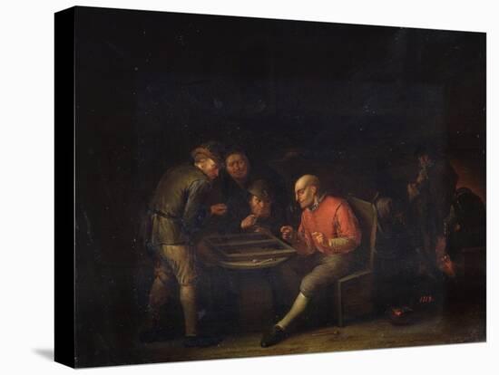 Flemings Playing Dice, 17th Century-Adriaen Van Ostade-Stretched Canvas