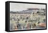 Flemington Race Course on the Day of the Melbourne Cup-Percy F.s. Spence-Framed Stretched Canvas