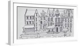 Flemish architecture along the waterfront, Ghent, Belgium-Richard Lawrence-Framed Photographic Print