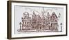 Flemish architecture in the Vrijdagmarkt, Ghent, Belgium-Richard Lawrence-Framed Photographic Print