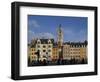 Flemish Buildings in the Grand Place Tower in Centre, Lille, France-David Hughes-Framed Photographic Print