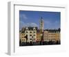 Flemish Buildings in the Grand Place Tower in Centre, Lille, France-David Hughes-Framed Photographic Print