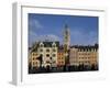 Flemish Buildings in the Grand Place Tower in Centre, Lille, France-David Hughes-Framed Photographic Print