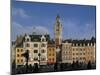 Flemish Buildings in the Grand Place Tower in Centre, Lille, France-David Hughes-Mounted Photographic Print