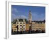 Flemish Buildings in the Grand Place Tower in Centre, Lille, France-David Hughes-Framed Photographic Print