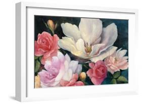 Flemish Fantasy Rose Crop-Julia Purinton-Framed Art Print