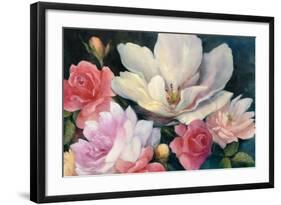 Flemish Fantasy Rose Crop-Julia Purinton-Framed Art Print