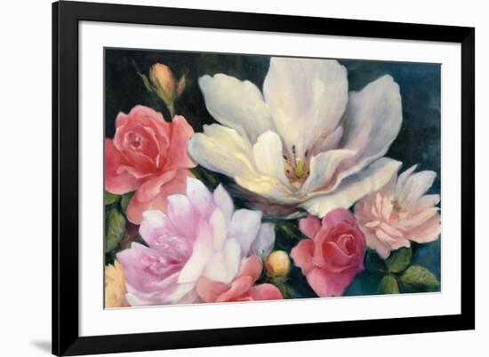 Flemish Fantasy Rose Crop-Julia Purinton-Framed Art Print