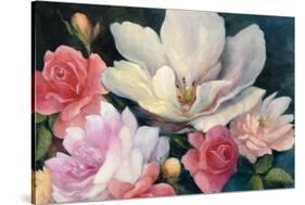 Flemish Fantasy Rose Crop-Julia Purinton-Stretched Canvas