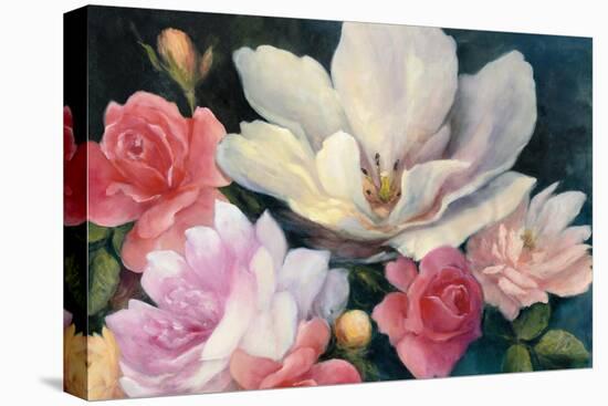 Flemish Fantasy Rose Crop-Julia Purinton-Stretched Canvas