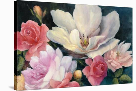 Flemish Fantasy Rose Crop-Julia Purinton-Stretched Canvas