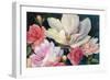 Flemish Fantasy Rose Crop-Julia Purinton-Framed Premium Giclee Print