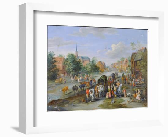 Flemish Fete-Jan Brueghel the Elder-Framed Giclee Print