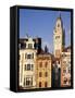 Flemish Houses and Belfry of the Nouvelle Bourse, Grand Place, Lille, Nord, France-David Hughes-Framed Stretched Canvas