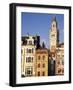 Flemish Houses and Belfry of the Nouvelle Bourse, Grand Place, Lille, Nord, France-David Hughes-Framed Photographic Print