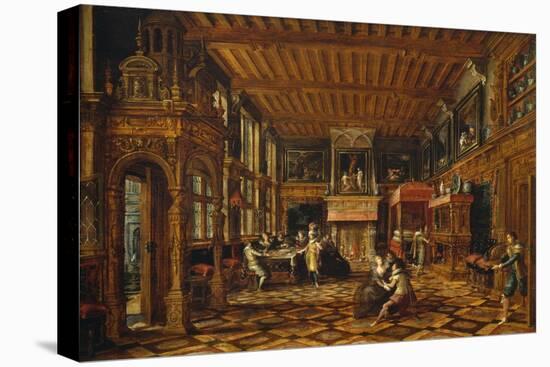 Flemish Interior, Paul Vredeman De Vries (1567-After 1630)-null-Stretched Canvas