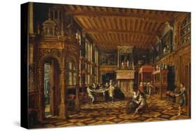 Flemish Interior, Paul Vredeman De Vries (1567-After 1630)-null-Stretched Canvas