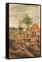 Flemish Kermesse-Gillis Mostaert-Framed Stretched Canvas