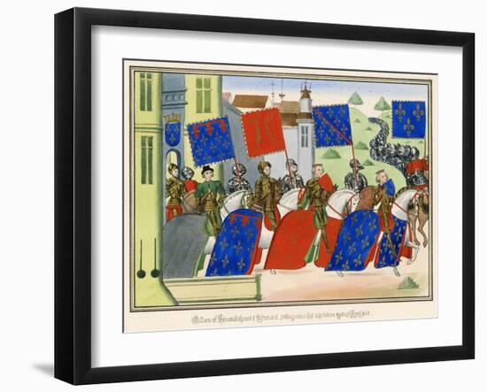 Flemish King and Soldiers-null-Framed Art Print