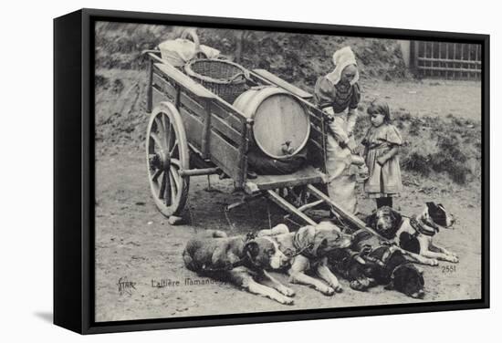 Flemish Milkmaid and Mobile Dairy-null-Framed Stretched Canvas