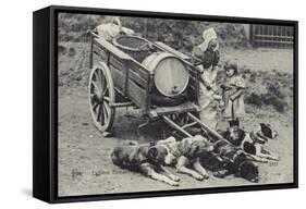 Flemish Milkmaid and Mobile Dairy-null-Framed Stretched Canvas
