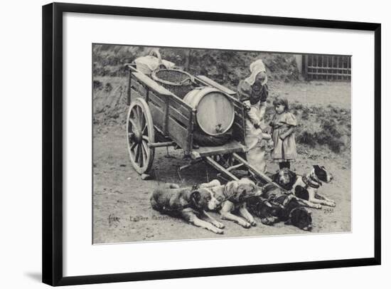 Flemish Milkmaid and Mobile Dairy-null-Framed Photographic Print