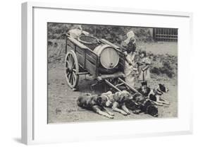 Flemish Milkmaid and Mobile Dairy-null-Framed Photographic Print