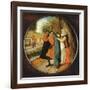 Flemish Proverb: 'A Wife Hiding Her Infidelity from Her Husband under a Blue Cloak'-Pieter Brueghel the Younger-Framed Giclee Print