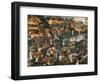 Flemish Proverbs-Pieter Brueghel the Younger-Framed Premium Giclee Print