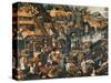Flemish Proverbs-Pieter Brueghel the Younger-Stretched Canvas
