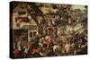 Flemish Proverbs-Pieter Brueghel the Younger-Stretched Canvas