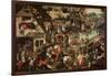 Flemish Proverbs-Pieter Brueghel the Younger-Framed Giclee Print