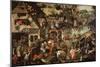 Flemish Proverbs-Pieter Brueghel the Younger-Mounted Giclee Print