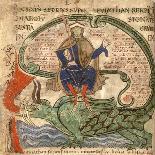 Anti Christ Seated on a Leviathan from 'Liber Floridus' by Lambert de Saint-Omer, 1120-Flemish School-Giclee Print