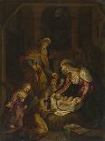 The Nativity,Flemish School Seventeenth century-null-Framed Giclee Print