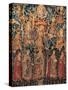 Flemish Tapestry of St. Francis' Tree, 1471 - 1472, Assisi, Italy-null-Stretched Canvas
