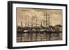 Flensburg, Hafen, Anlegende Schiffe, Häuser-null-Framed Giclee Print