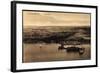 Flensburg, Marinestation, Fliegeraufnahme, Dampfer-null-Framed Giclee Print