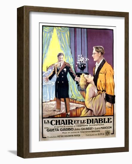 Flesh and the Devil, Greta Garbo, 1926-null-Framed Art Print