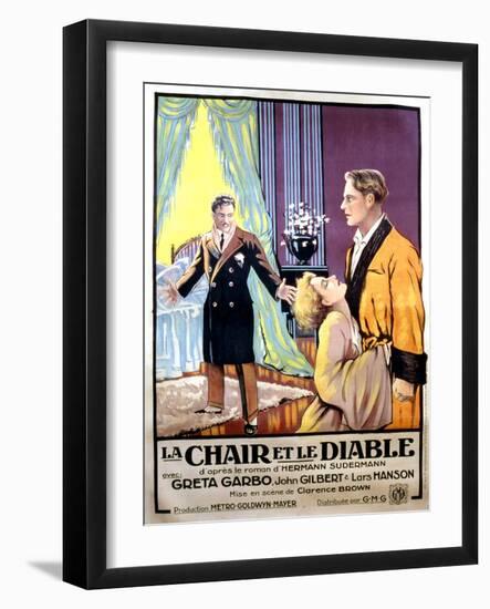 Flesh and the Devil, Greta Garbo, 1926-null-Framed Art Print