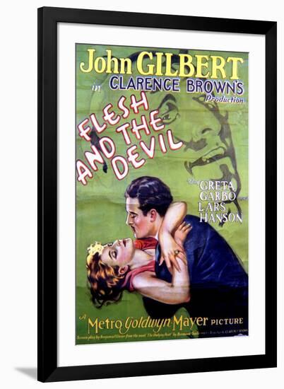 Flesh and the Devil - Movie Poster Reproduction-null-Framed Photo