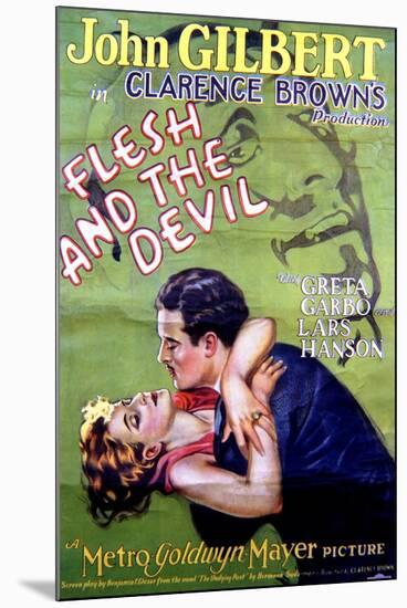 Flesh and the Devil - Movie Poster Reproduction-null-Mounted Photo