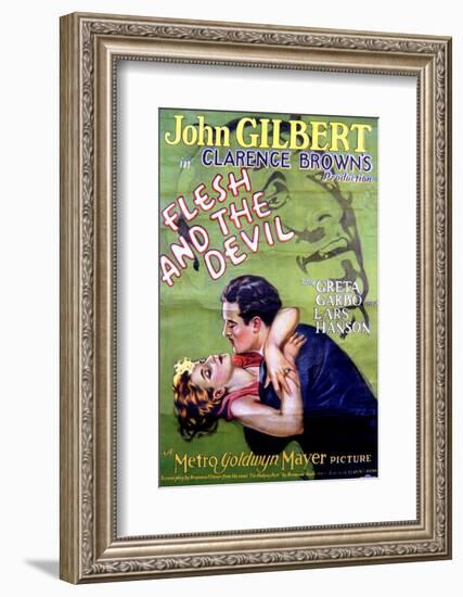 Flesh and the Devil - Movie Poster Reproduction-null-Framed Photo