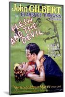 Flesh and the Devil - Movie Poster Reproduction-null-Mounted Photo