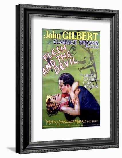 Flesh and the Devil - Movie Poster Reproduction-null-Framed Photo