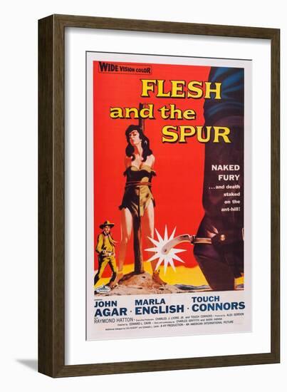 Flesh and the Spur-null-Framed Art Print