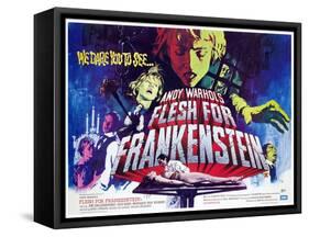 Flesh For Frankenstein, Monique Van Vooren, Joe Dallesandro, Udo Kier, Dalila Di Lazzaro, 1973-null-Framed Stretched Canvas