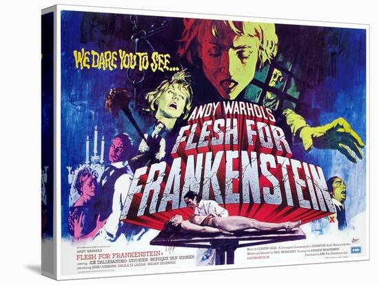 Flesh For Frankenstein, Monique Van Vooren, Joe Dallesandro, Udo Kier, Dalila Di Lazzaro, 1973-null-Stretched Canvas