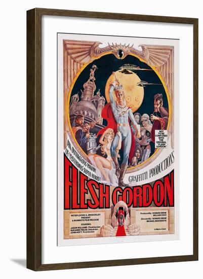 Flesh Gordon-null-Framed Art Print