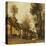 Flesselles, Street with Peasant and Cow-Jean-Baptiste-Camille Corot-Stretched Canvas